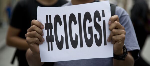 'CICIG si' en una manifestación a favor de CICIG - Sputnik Mundo