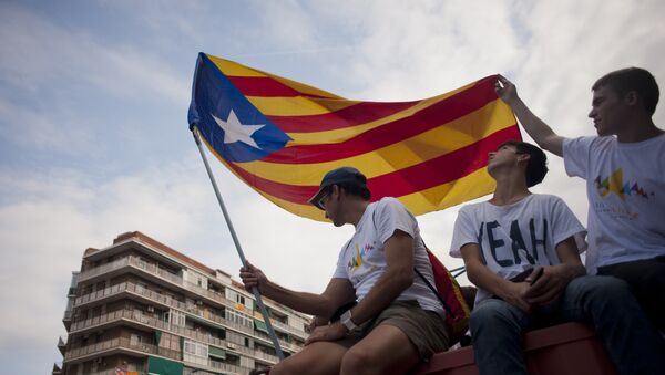 Celebración de La Diada en Barcelona - Sputnik Mundo