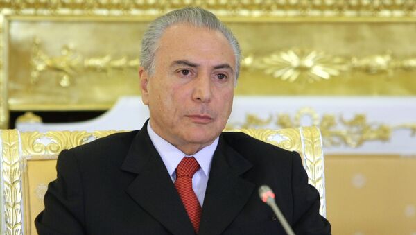 Michel Temer, presidente de Brasil - Sputnik Mundo