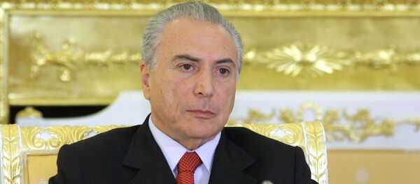 El vicepresidente de la República de Brasil, Michel Temer, durante su visita a Moscú en 2011 - Sputnik Mundo