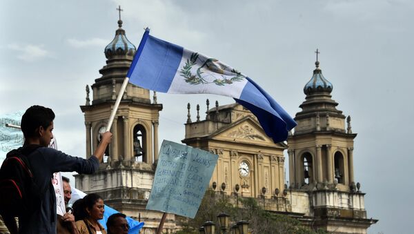 Protesta contra la corrupción en la Ciudad de Guatemala, el 5 de septiembre, 2015 - Sputnik Mundo