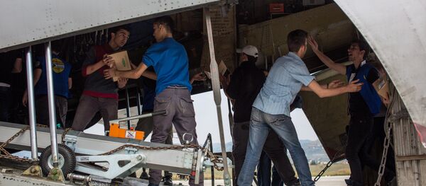 Ayuda humanitaria rusa para Siria (archivo) - Sputnik Mundo