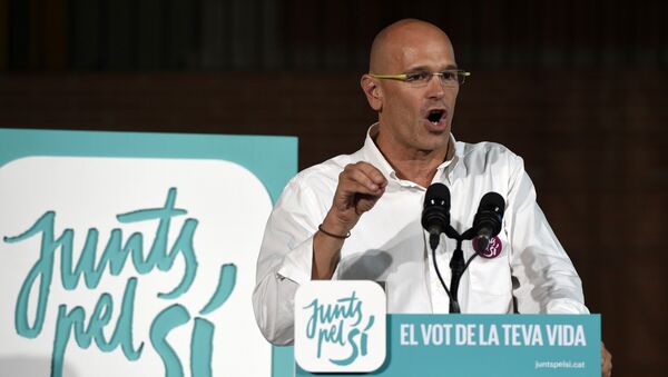 Raül Romeva, cabeza de lista de la candidatura Junts pel Sí - Sputnik Mundo