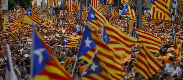Partidarios de la independencia de Cataluña - Sputnik Mundo