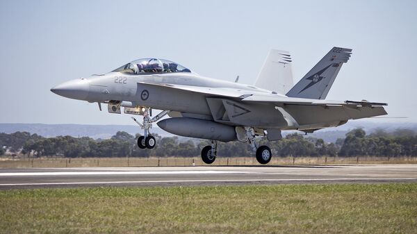 Caza F/A-18E/F Super Hornet de las Fuerzas Aéreas de Australiag - Sputnik Mundo