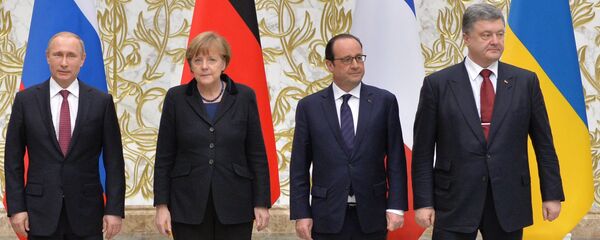 Líderes de los países miembros del Cuarteto de Normandía (archivo) - Sputnik Mundo