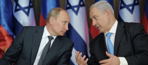 Vladímir Putin, presidente de Rusia (izda.) y Benjamín Netanyahu, primer ministro de Israel (archivo) Vladímir Putin, presidente de Rusia (izda.) y Benjamín Netanyahu, primer ministro de Israel (archivo) - Sputnik Mundo