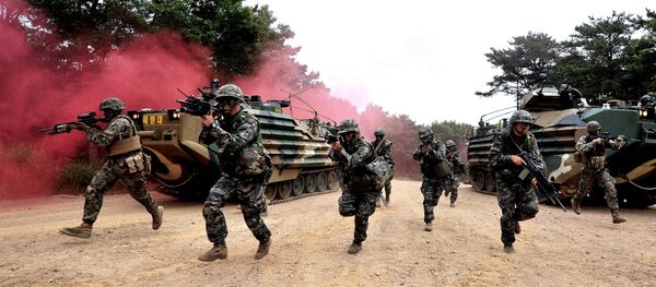 Marines surcoreanos Marines surcoreanos - Sputnik Mundo