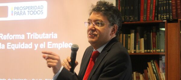 Ministro de Hacienda y Crédito Público, Mauricio Cárdenas Santamaría - Sputnik Mundo