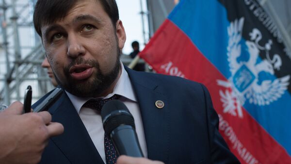 Denís Pushilin, representante de la autoproclamada República Popular de Donetsk (archivo) - Sputnik Mundo