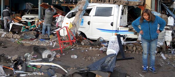 Consecuencias del terremoto en Chile - Sputnik Mundo