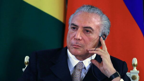 Michel Temer, presidente de Brasil (archivo) - Sputnik Mundo