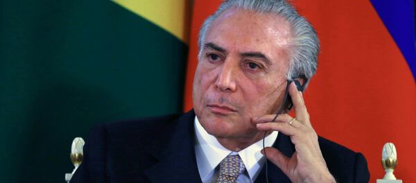 Michel Temer, presidente de Brasil (archivo) - Sputnik Mundo