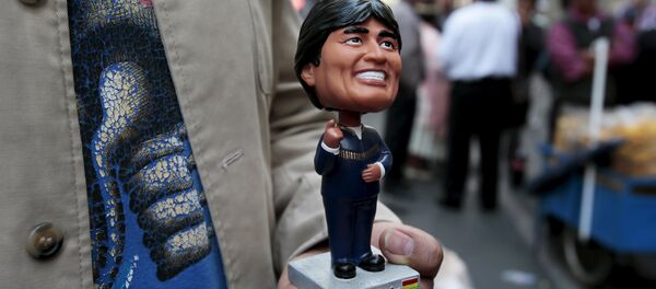 Estatuilla del presidente de Bolivia, Evo Morales - Sputnik Mundo