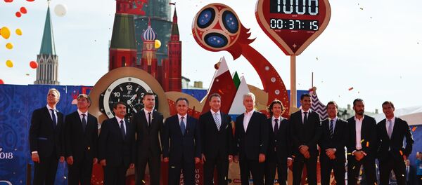 Reloj que marca los días que faltan para el inicio del Mundial 2018 en Rusia - Sputnik Mundo