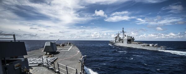 Buques de la Armada de EEUU en el mar de China Meridional - Sputnik Mundo