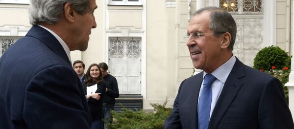 John Kerry, secretario de Estado de EEUU, y Serguéi Lavrov, ministro de Asuntos Exteriores de Rusia - Sputnik Mundo