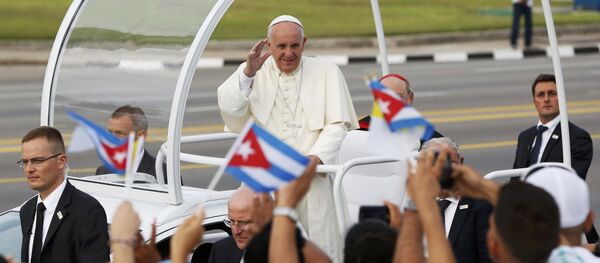Papa Francisco en la Plaza de la Revolución en La Habana - Sputnik Mundo