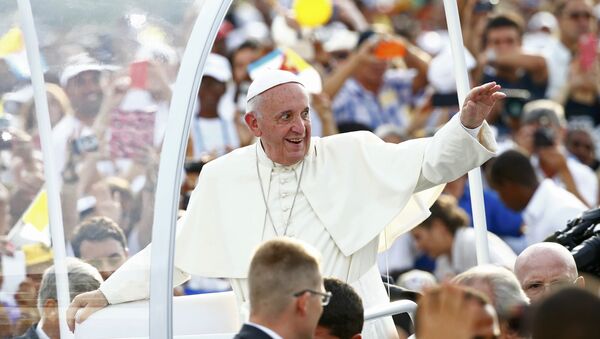 Papa Francisco en la Plaza de la Revolución en La Habana - Sputnik Mundo