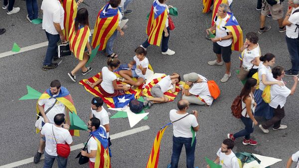 Partidarios de la independencia de Cataluña - Sputnik Mundo