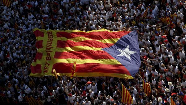 Demonstración Via Lliure en Barcelona - Sputnik Mundo