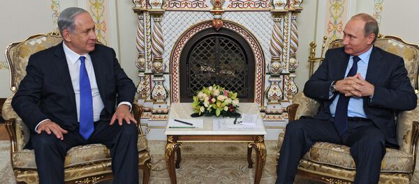 Primer ministro de Israel, Benjamín Netanyahu, y presidente de Rusia, Vladímir Putin - Sputnik Mundo
