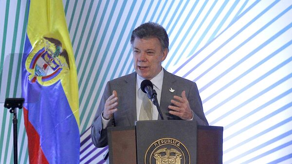 Juan Manuel Santos, presidente de Colombia - Sputnik Mundo