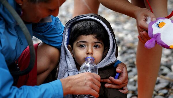 Niño refugiado - Sputnik Mundo