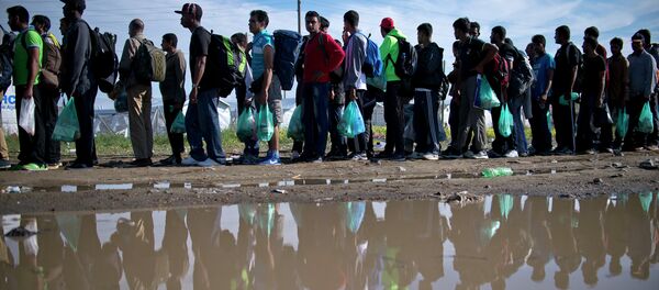 Refuagiados en Europa - Sputnik Mundo