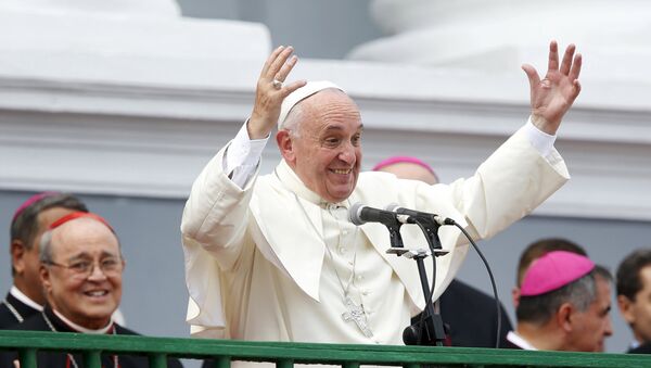 Papa Francisco durante su visita a Cuba - Sputnik Mundo