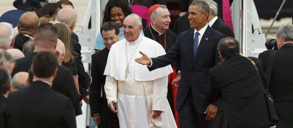 Papa Francisco y presidente de EEUU Barack Obama - Sputnik Mundo