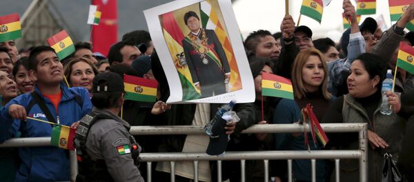 Partidarios del presidente de Bolivia Evo Morales - Sputnik Mundo