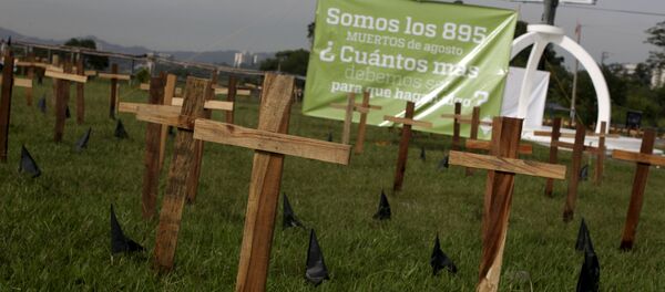 Acción de protesta contra los homicidios en El Salvador - Sputnik Mundo