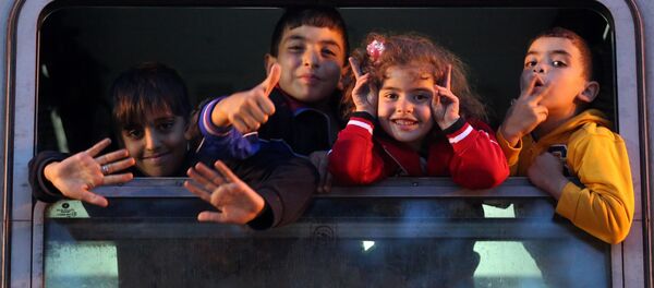 Niños refugiados - Sputnik Mundo