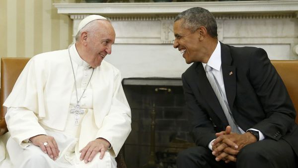 Papa Francisco y presidente de EEUU Barack Obama Papa Francisco y presidente de EEUU Barack Obama - Sputnik Mundo