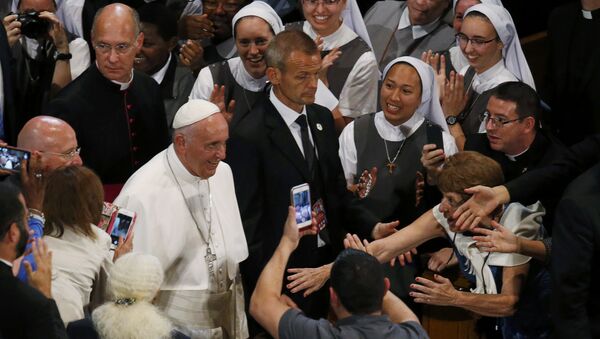 Papa Francisco en La Basílica del Santuario Nacional de la Inmaculada Concepción - Sputnik Mundo