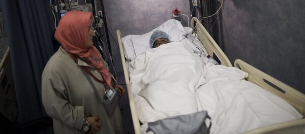 Un peregrino herido en un hospital de Meca Un peregrino herido en un hospital de Meca - Sputnik Mundo