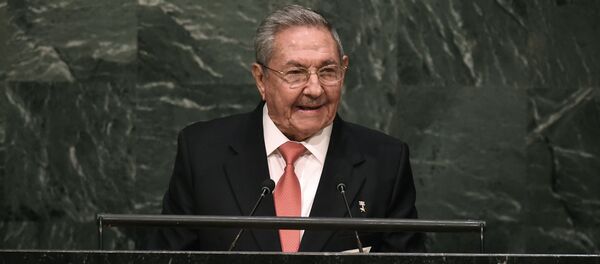 Raúl Castro durante la cumbre de la ONU sobre Desarrollo Sostenible Raúl Castro durante la cumbre de la ONU sobre Desarrollo Sostenible - Sputnik Mundo