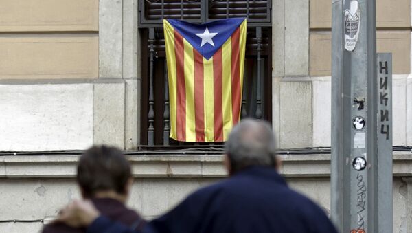 Una bandera no oficial de Cataluña, Estelada - Sputnik Mundo