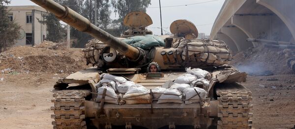 Tanque sirio al este de Damasco - Sputnik Mundo