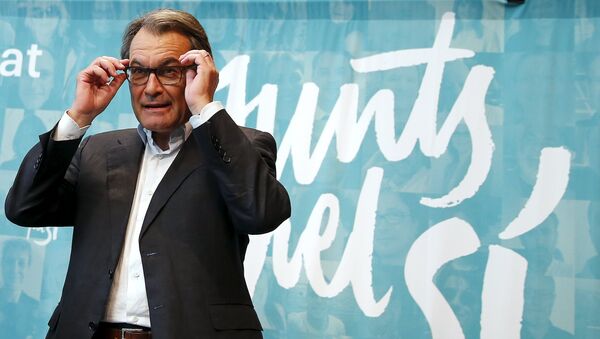 Artur Mas, presidente de Cataluña, el 28 de septiembre, 2015 - Sputnik Mundo