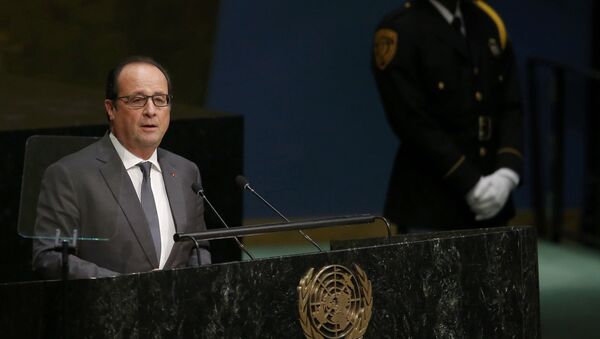 François Hollande, presidente de Francia François Hollande, presidente de Francia - Sputnik Mundo