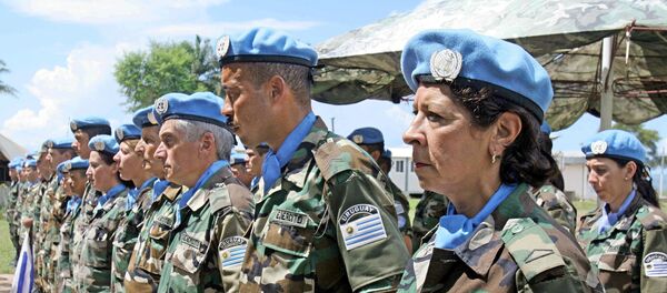 Cascos azules uruguayos (archivo) - Sputnik Mundo