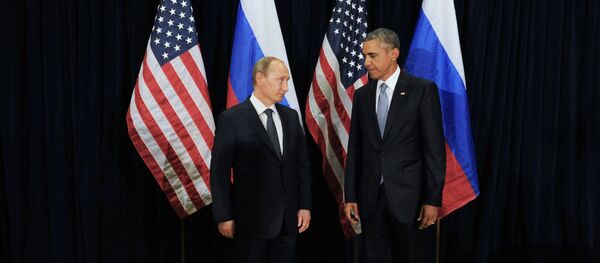 Presidente de Rusia, Vladímir Putin y presidente de EEUU, Barack Obama - Sputnik Mundo