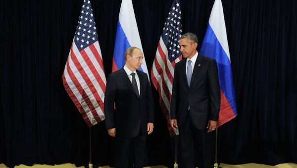 Presidente de Rusia, Vladímir Putin y presidente de EEUU, Barack Obama - Sputnik Mundo