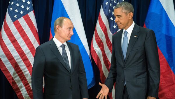 Presidente de Rusia, Vladímir Putin y presidente de EEUU, Barack Obama - Sputnik Mundo