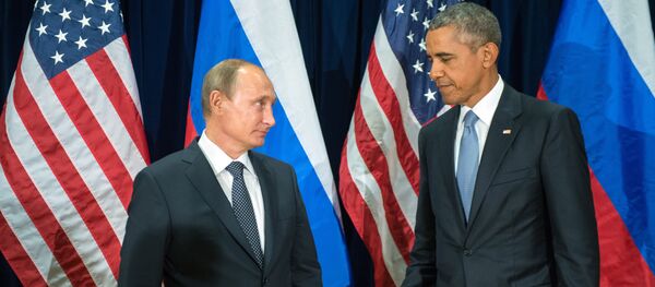 Presidente de Rusia, Vladímir Putin y presidente de EEUU, Barack Obama - Sputnik Mundo