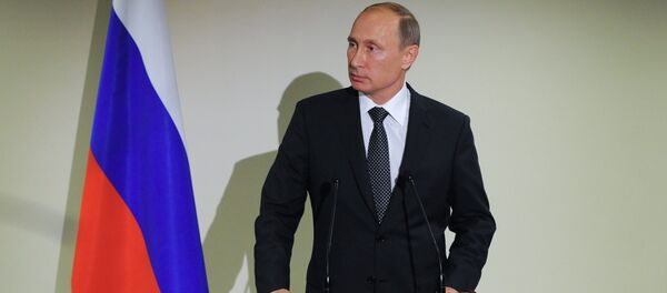 Vladímir Putin, presidente de Rusia, toma parte en la 70a sesión de la Asamblea General de la ONU, EEUU - Sputnik Mundo