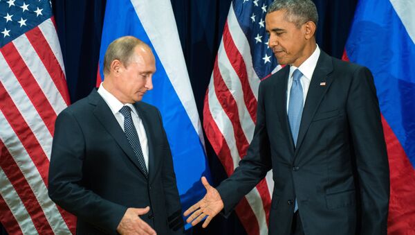 Vladímir Putin, presidente de Rusia, y Barack Obama, presidente de EEUU (archivo) - Sputnik Mundo