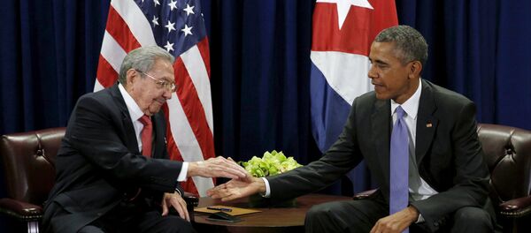 Presidente de Cuba, Raúl Castro y presidente de EEUU Barack Obama - Sputnik Mundo